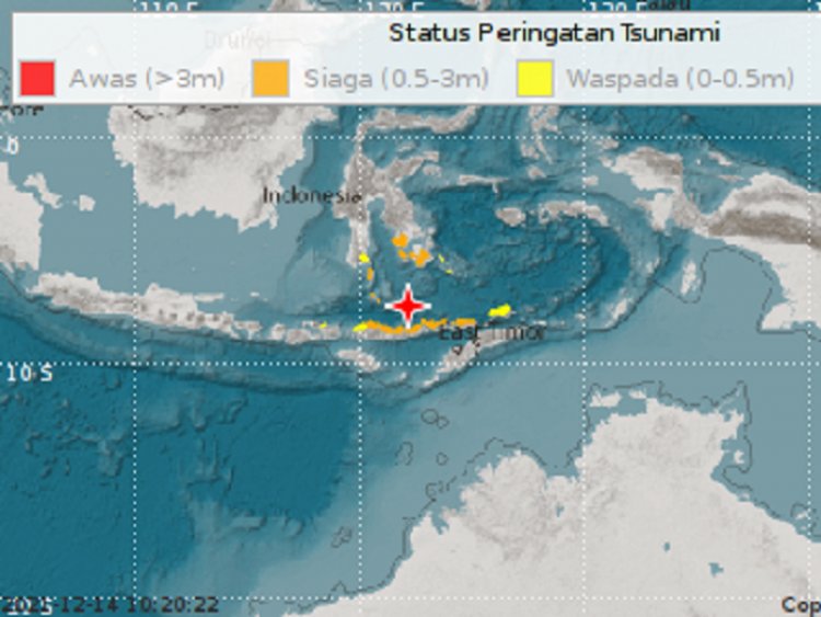 Breaking News! Tsunami Setinggi 0,07 Meter Terdeteksi di Marapokot Akibat Gempa 7,4 di Larantuka