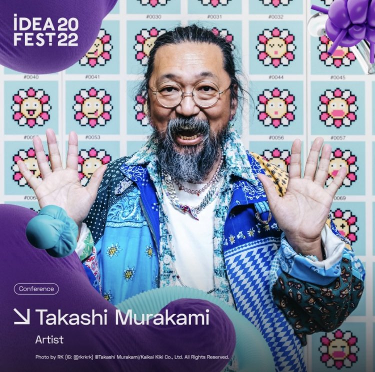 seniman Jepang Dibalik " FLowers" Takashi Murakami Akan hadir di IdeaFest 2022