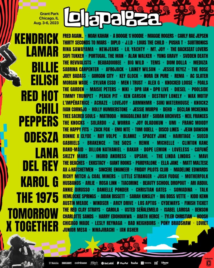 Kendrick Lamar hingga TXT akan ramaikan festival Lollapalooza 2023
