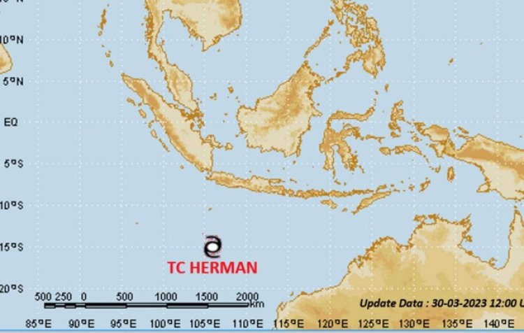 Siklon tropis Herman di Samudera Hindia berpotensi pengaruhi cuaca beberapa wilayah