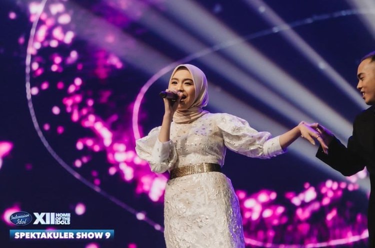 Lagu 'Tak Segampang Itu' Versi Salma Indonesian Idol 2023 Raih 3 SO dan Ditonton Langsung Anggi Marito