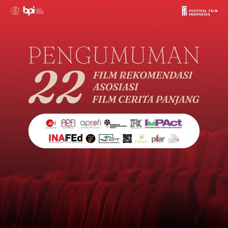 Komite Festival Film Indonesia 2023 Mengumumkan Hasil Penjurian Tahap Rekomendasi Asosiasi.