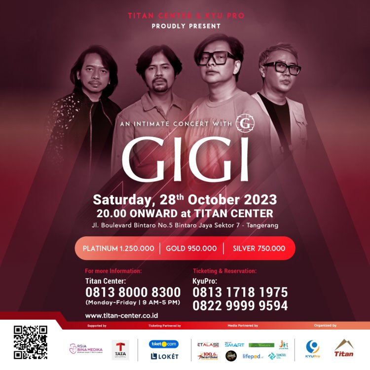 Lebih Dekat Dengan Band Legendaris GIGI, Armand Maulana Cs Akan Gelar Konser  Bertajuk “An Intimate Concert with GIGI”