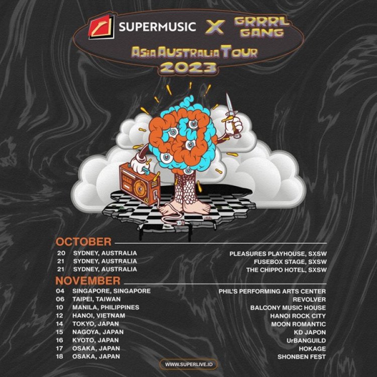 Kunjungi 6 Negara, Supermusic x Grrrl Gang Asia - Australia Tour 2023  Siap Dimulai!