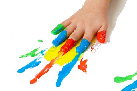 finger-painting